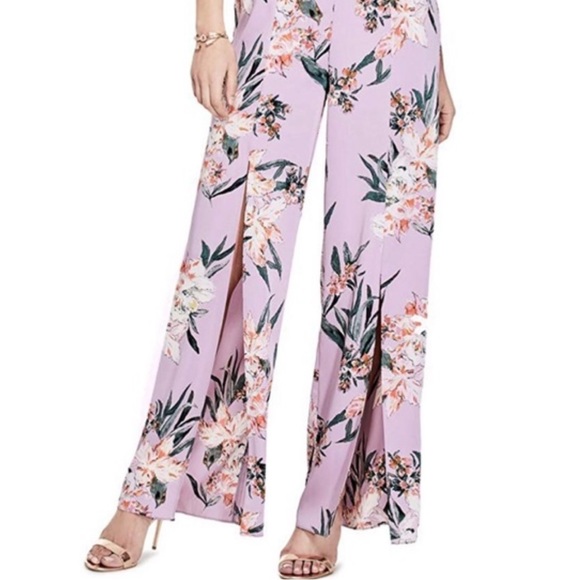 Guess Leigh Floral lavender slit jumpsuit - Picture 5 of 7
